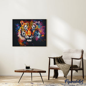 Diamond Painting - Colorful Abstract Tiger