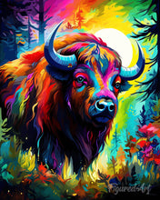 Load image into Gallery viewer, Diamond Painting - Colorful Abstract Bison