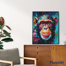 Load image into Gallery viewer, Diamond Painting - Colorful Abstract Chimpanzee