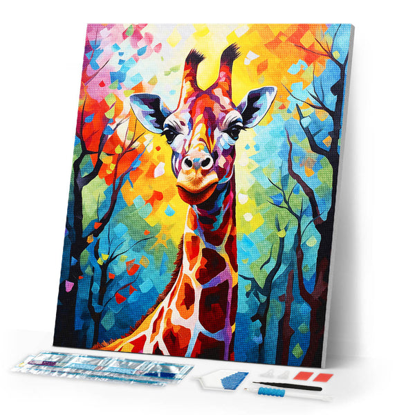 Diamond Painting - Colorful Abstract Giraffe