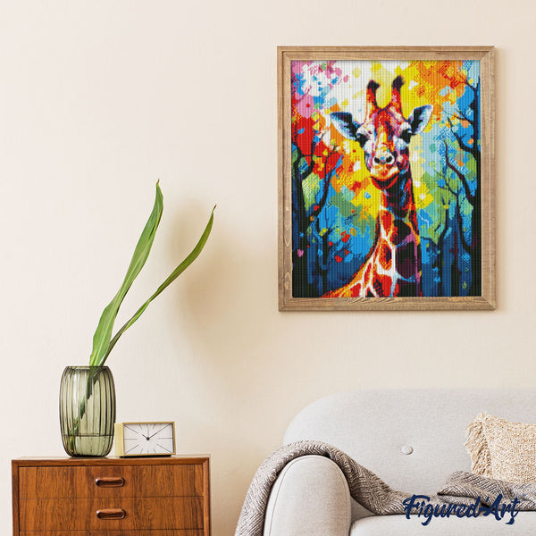 Diamond Painting - Colorful Abstract Giraffe