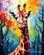 Load image into Gallery viewer, Diamond Painting - Colorful Abstract Giraffe
