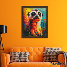 Load image into Gallery viewer, Diamond Painting - Colorful Abstract Meerkat