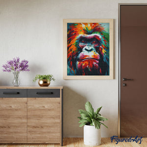 Diamond Painting - Colorful Abstract Orangutan