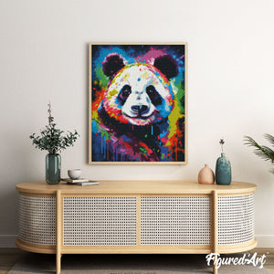 Diamond Painting - Colorful Abstract Panda