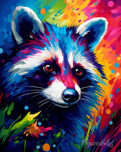 Load image into Gallery viewer, Diamond Painting - Colorful Abstract Raccoon