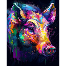 Load image into Gallery viewer, Diamond Painting - Colorful Abstract Wild boar