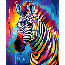 Load image into Gallery viewer, Diamond Painting - Colorful Abstract Zebra