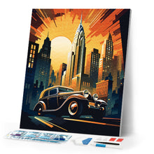 Load image into Gallery viewer, Diamond Painting - Art Deco Car in New York