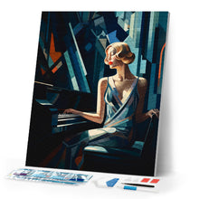 Load image into Gallery viewer, Diamond Painting - Art Deco Woman at a Piano