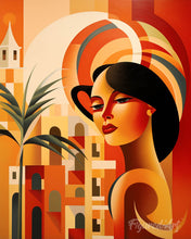 Load image into Gallery viewer, Diamond Painting - Art Deco Woman in Cuba