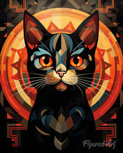 Load image into Gallery viewer, Diamond Painting - Art Deco Black Cat