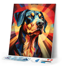 Load image into Gallery viewer, Diamond Painting - Art Deco Dog