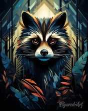 Load image into Gallery viewer, Diamond Painting - Raccoon Art Deco
