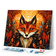 Load image into Gallery viewer, Diamond Painting - Fox Art Deco