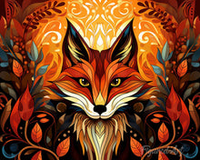 Load image into Gallery viewer, Diamond Painting - Fox Art Deco