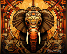 Load image into Gallery viewer, Diamond Painting - Elephant Art Deco