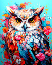 Load image into Gallery viewer, Diamond Painting - Colorful Owl in Bloom