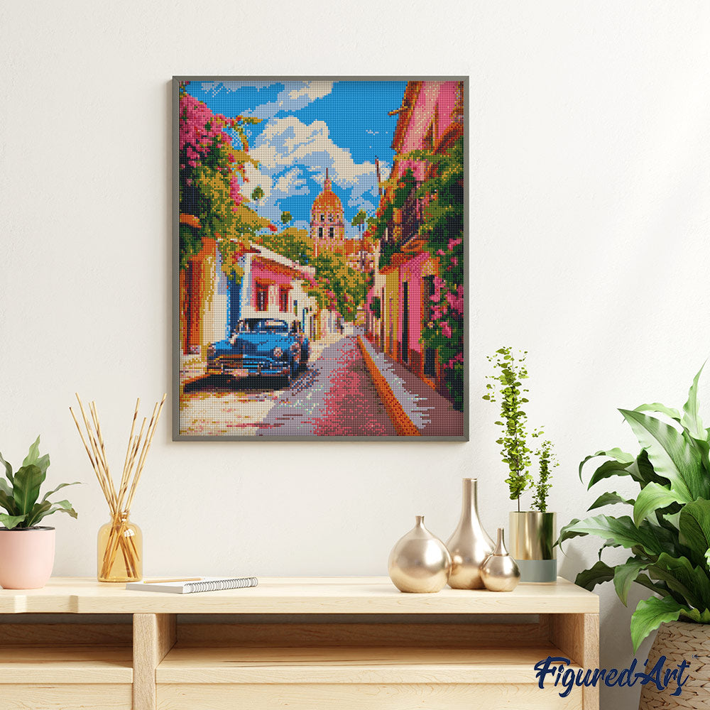 Diamond Painting - Classic Car in Mexico City