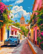 Load image into Gallery viewer, Diamond Painting - Classic Car in Mexico City