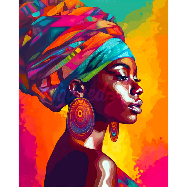 Diamond Painting - Vivid African Lady