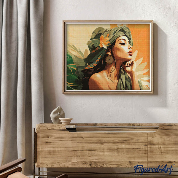 Diamond Painting - Woman in African Turban