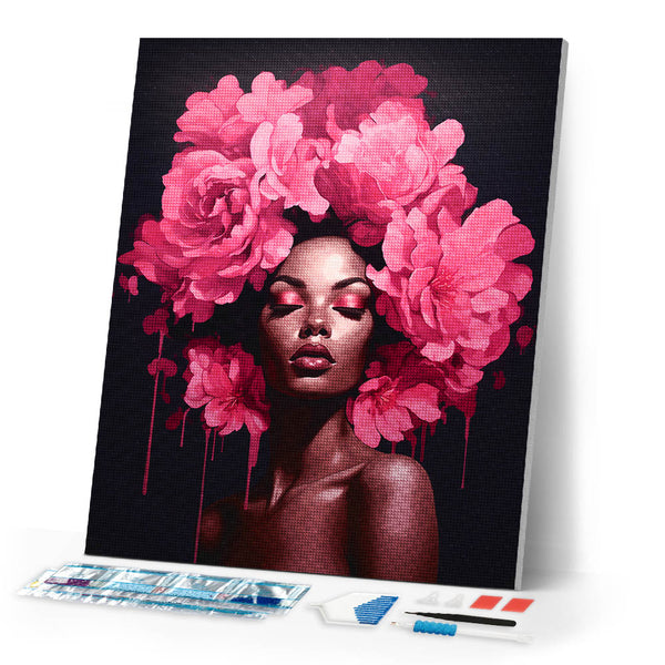 Diamond Painting - Peonies Hair Lady