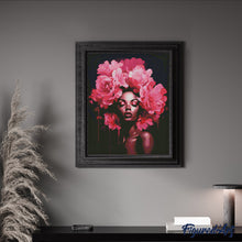 Load image into Gallery viewer, Diamond Painting - Peonies Hair Lady