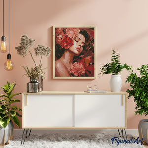 Diamond Painting - Camellias Sleeping Beauty