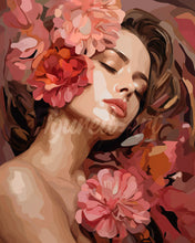 Load image into Gallery viewer, Diamond Painting - Camellias Sleeping Beauty