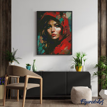 Load image into Gallery viewer, Diamond Painting - Woman in Red Scarf