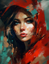 Load image into Gallery viewer, Diamond Painting - Woman in Red Scarf