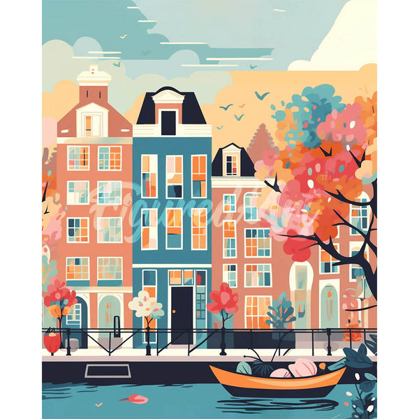 Diamond Painting - Amsterdam in Bloom
