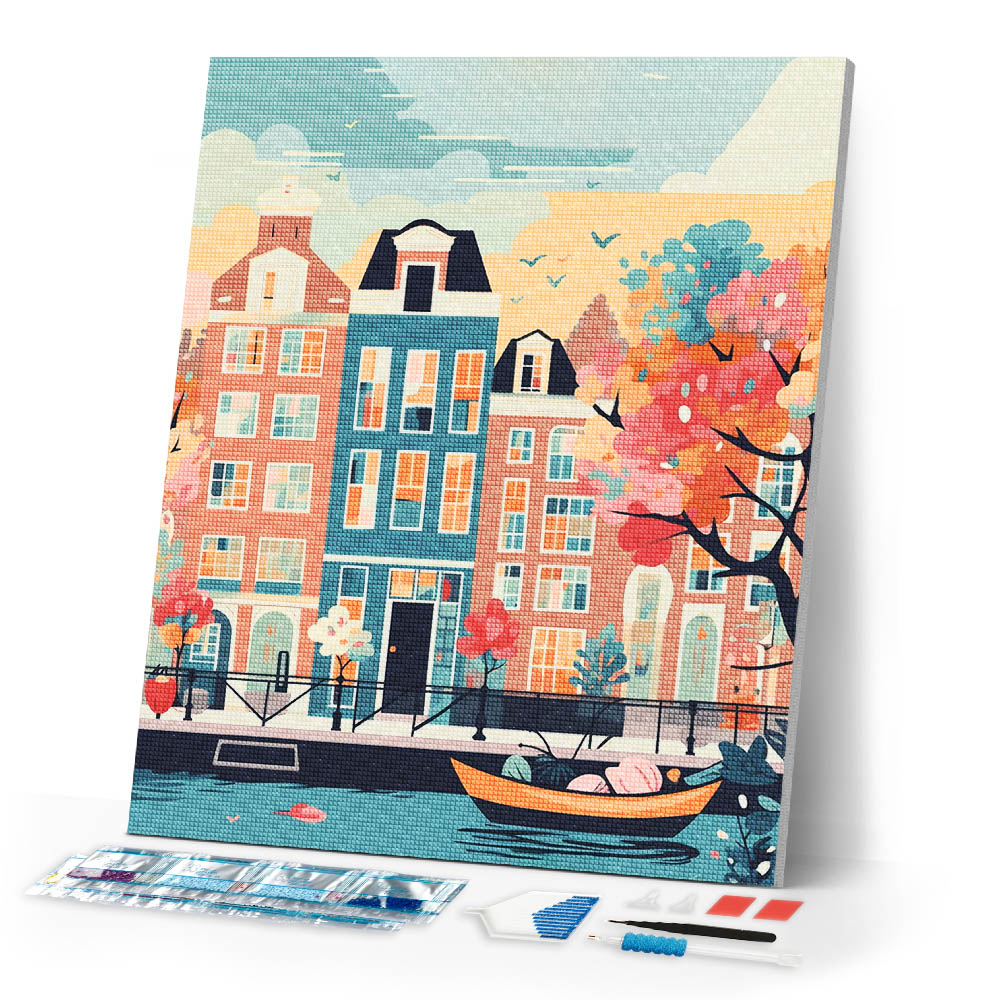 Diamond Painting - Amsterdam in Bloom