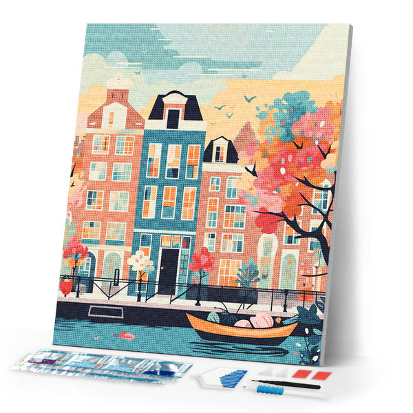 Diamond Painting - Amsterdam in Bloom