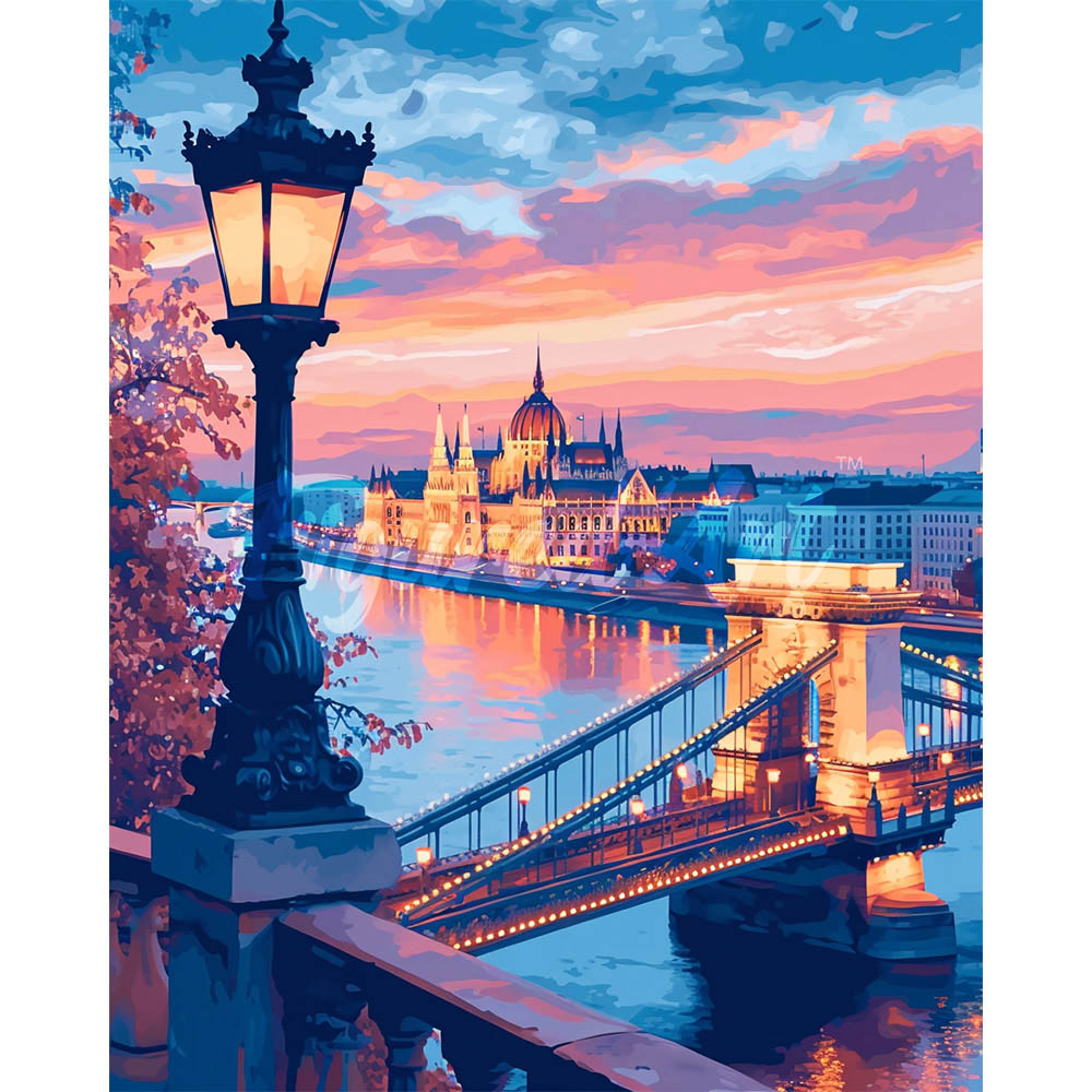 Diamond Painting - Budapest at Dusk