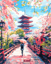 Load image into Gallery viewer, Diamond Painting - Kyoto in Bloom