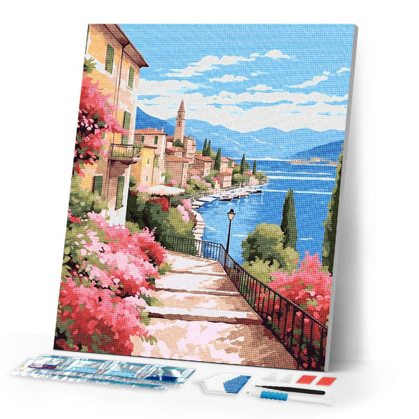 Diamond Painting - Lake Como in Bloom