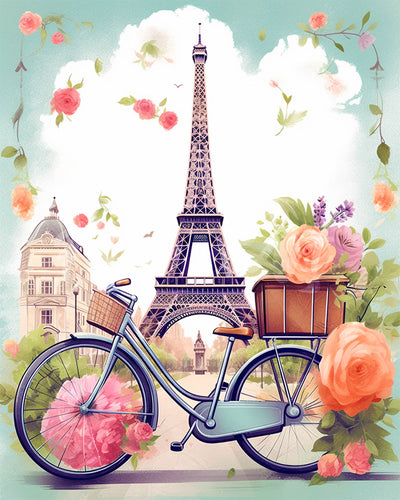 Diamond Painting - Paris in Bloom