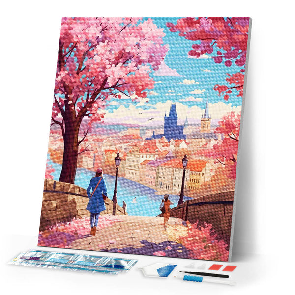 Diamond Painting - Prague in Bloom