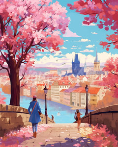 Diamond Painting - Prague in Bloom