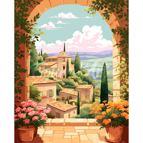 Diamond Painting - Tuscany in Bloom