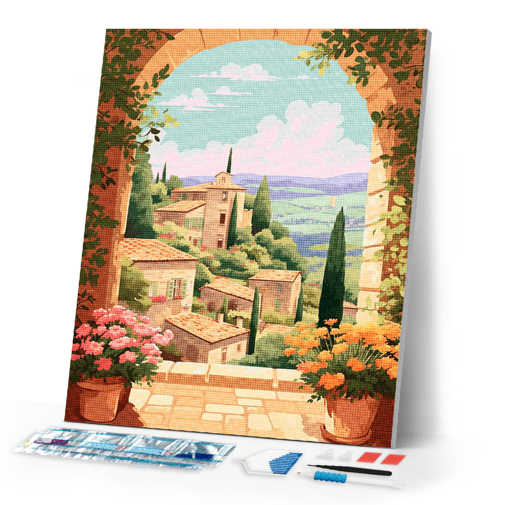 Diamond Painting - Tuscany in Bloom