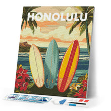 Load image into Gallery viewer, Diamond Painting - Travel Poster Honolulu
