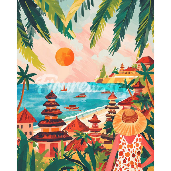 Diamond Painting - Bali Sunset