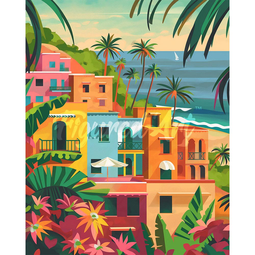 Diamond Painting - Moroccan Seaside City