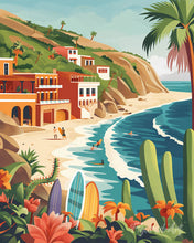 Load image into Gallery viewer, Diamond Painting - Coastal surfing