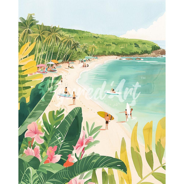 Diamond Painting - Surfing Paradise