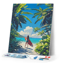 Load image into Gallery viewer, Diamond Painting - Tropical Surfing Paradise
