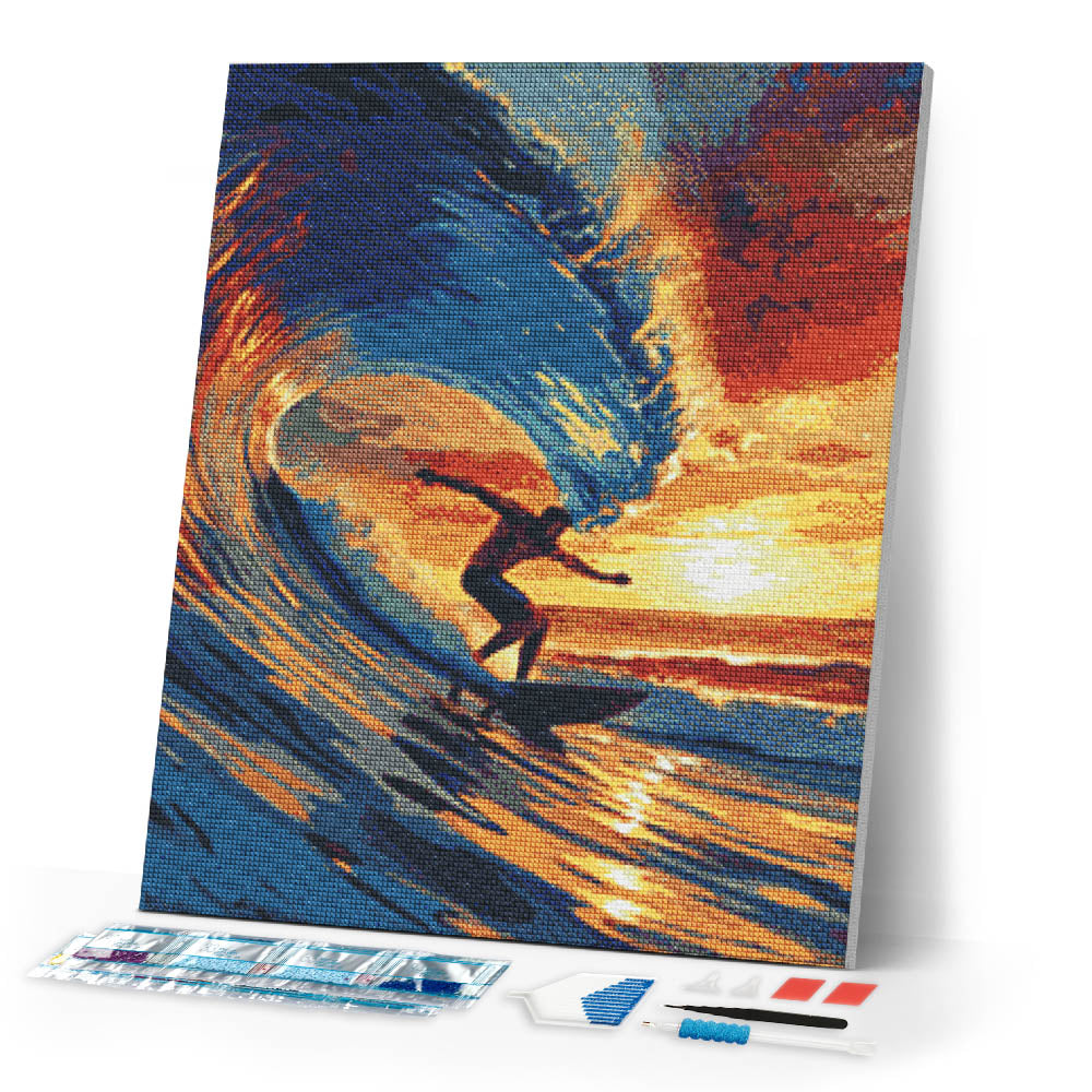 Diamond Painting - Big Wave Surfing